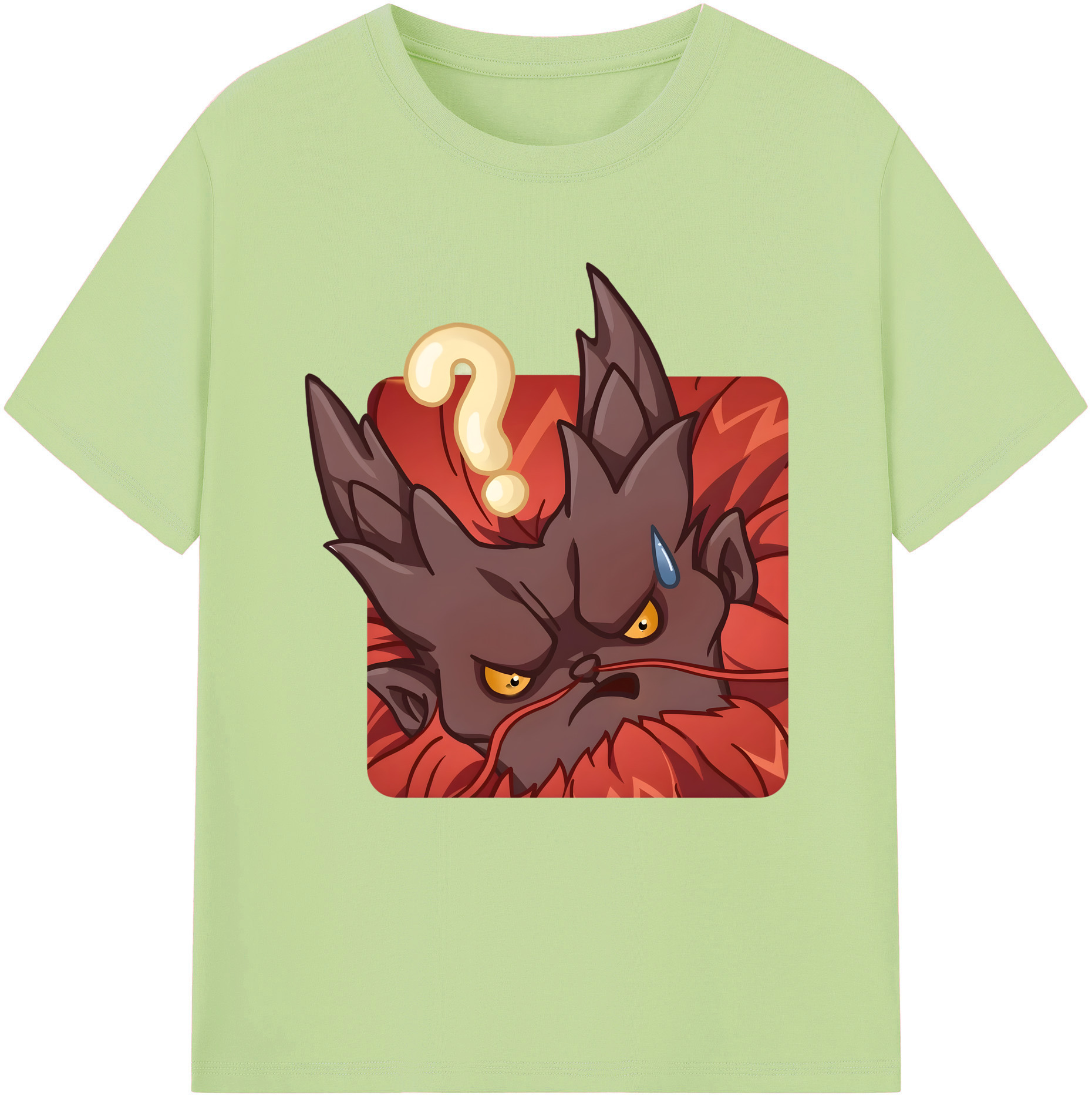 （画像用） Ne Zha 2 ナタ 魔童の大暴れ 綿100％半袖Tシャツ（フロントプリント）